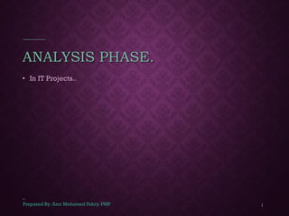 Analysis Phase | PDF