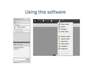 Using this software
 