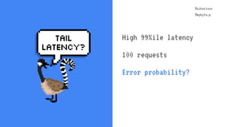 @aiborisov
@mykyta_p
@aiborisov
@mykyta_p
High 99%ile latency
100 requests
Error probability?
 