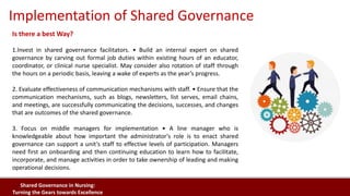 Shared governance in Nursing | PPTX