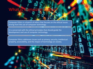 Clock Computer Ethics Share Digital Society and Computer Ethics.pptx