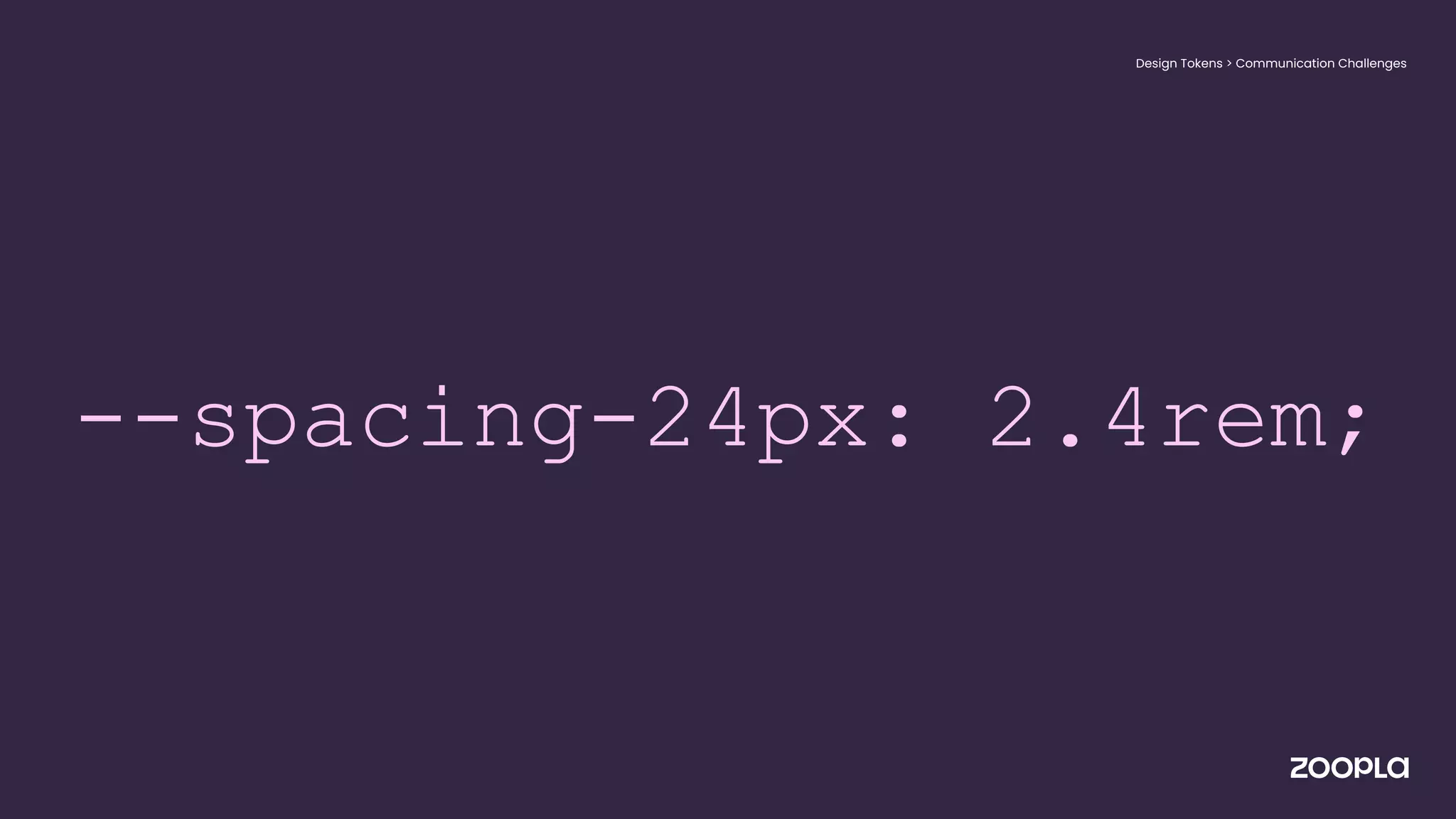 --spacing-24px: 2.4rem;
Design Tokens > Communication Challenges
 