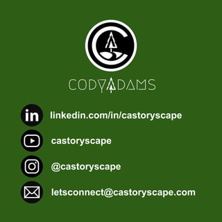 letsconnect@castoryscape.com
linkedin.com/in/castoryscape
castoryscape
@castoryscape
 