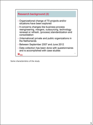 Some characteristics of the study

5

 