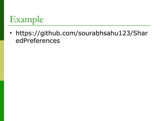 Shared preferences | PPT