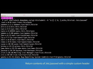 Return contents of /etc/passwd with a simple custom header 
 