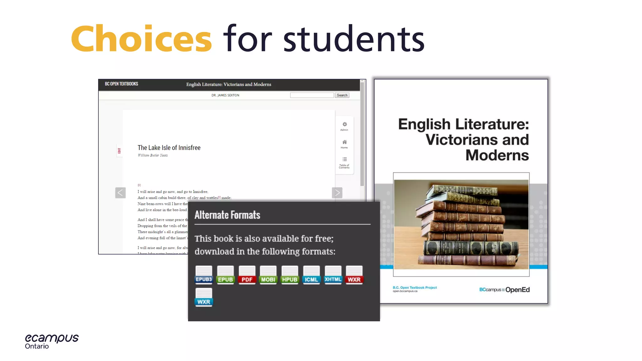 Choices for students
 