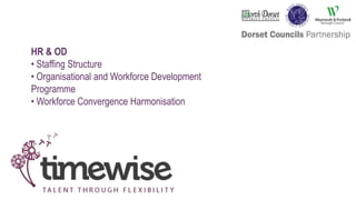 HR & OD
• Staffing Structure
• Organisational and Workforce Development
Programme
• Workforce Convergence Harmonisation
 