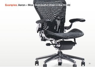 Examples: Aeron – Most Successful Chair in the World




                                                       35
 