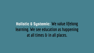Our Values for Education | PDF