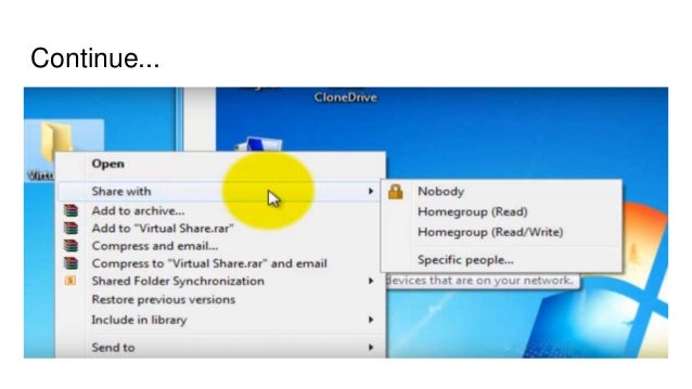 virtual machine shared folder