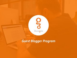 Sharegate - Guest Blogger Program