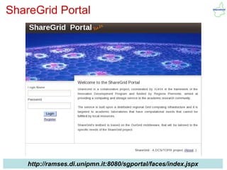 ShareGrid Portal




IRES 2010/05/11             guglielmo.girardi@topix.it
       http://ramses.di.unipmn.it:8080/sgportal/faces/index.jspx   16
 