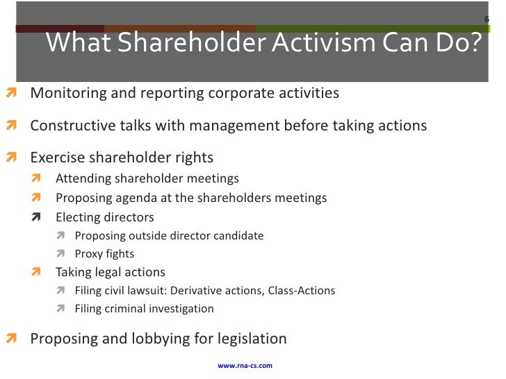 Shareholder Activism