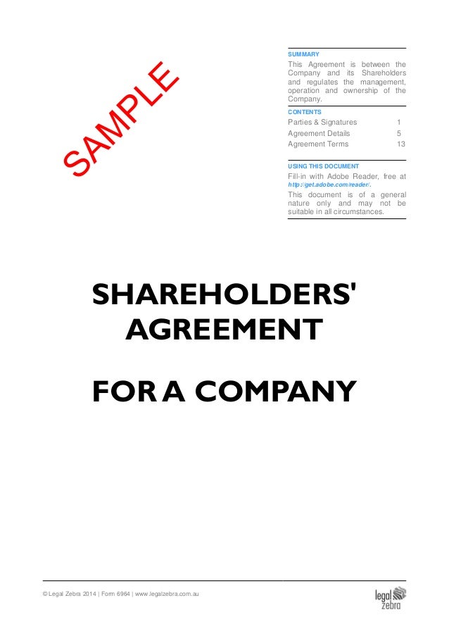 sample of shareholders agreement Shareholder agreement template hong kong 13 shareholder agreement.
