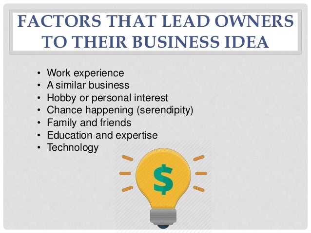 Small business ideas and opportunities