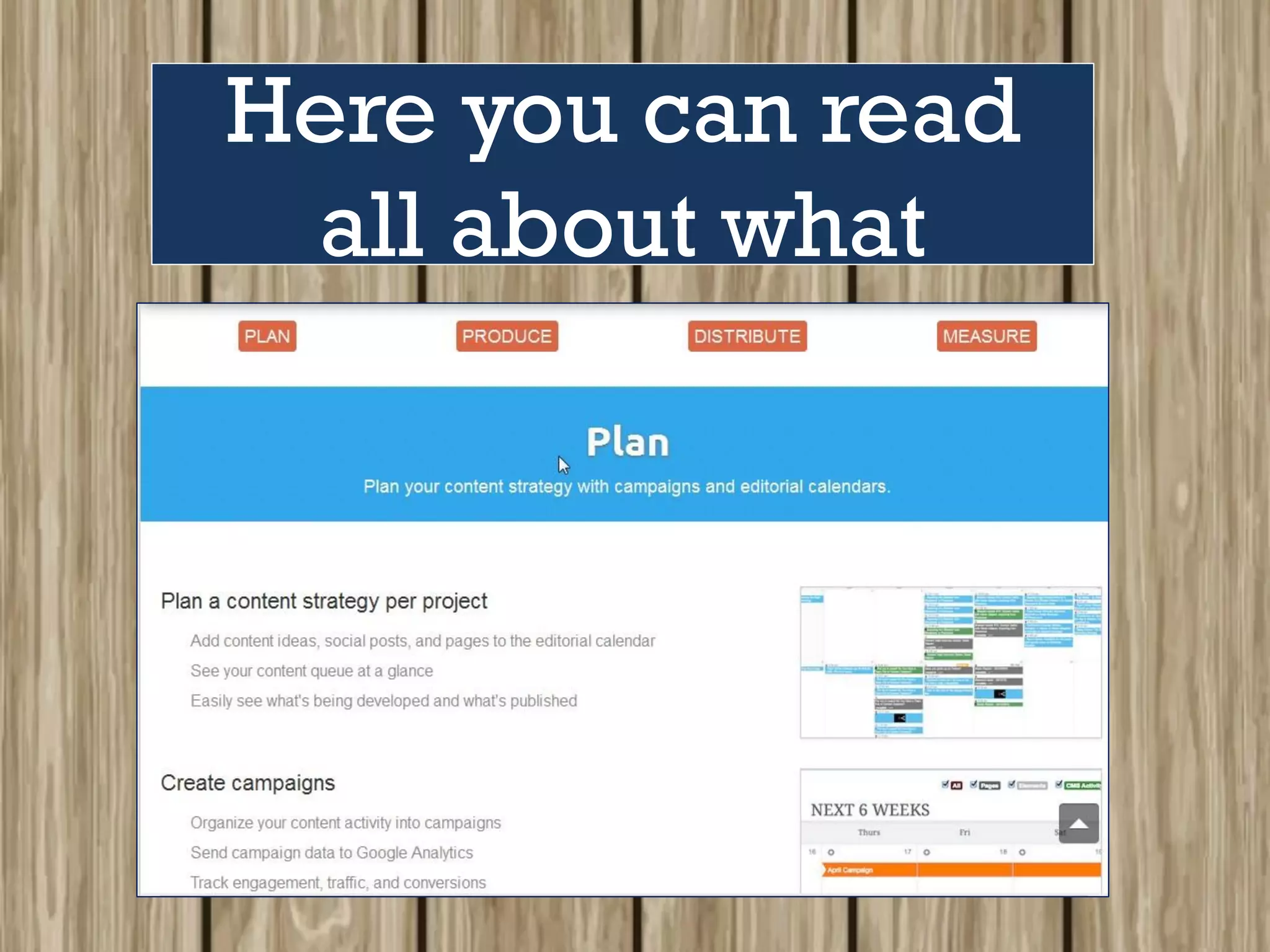 Here you can read
all about what
 