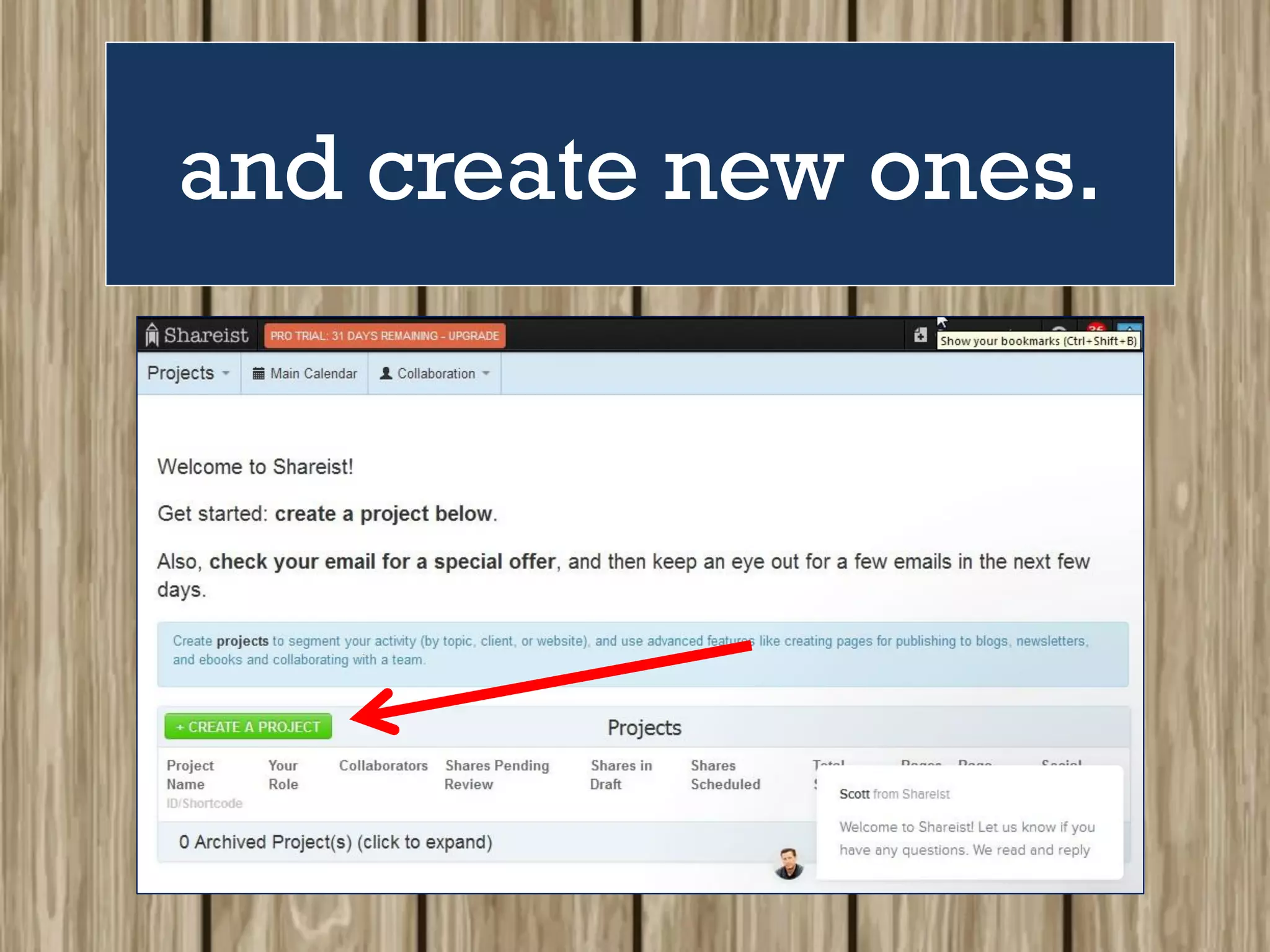 and create new ones.
 