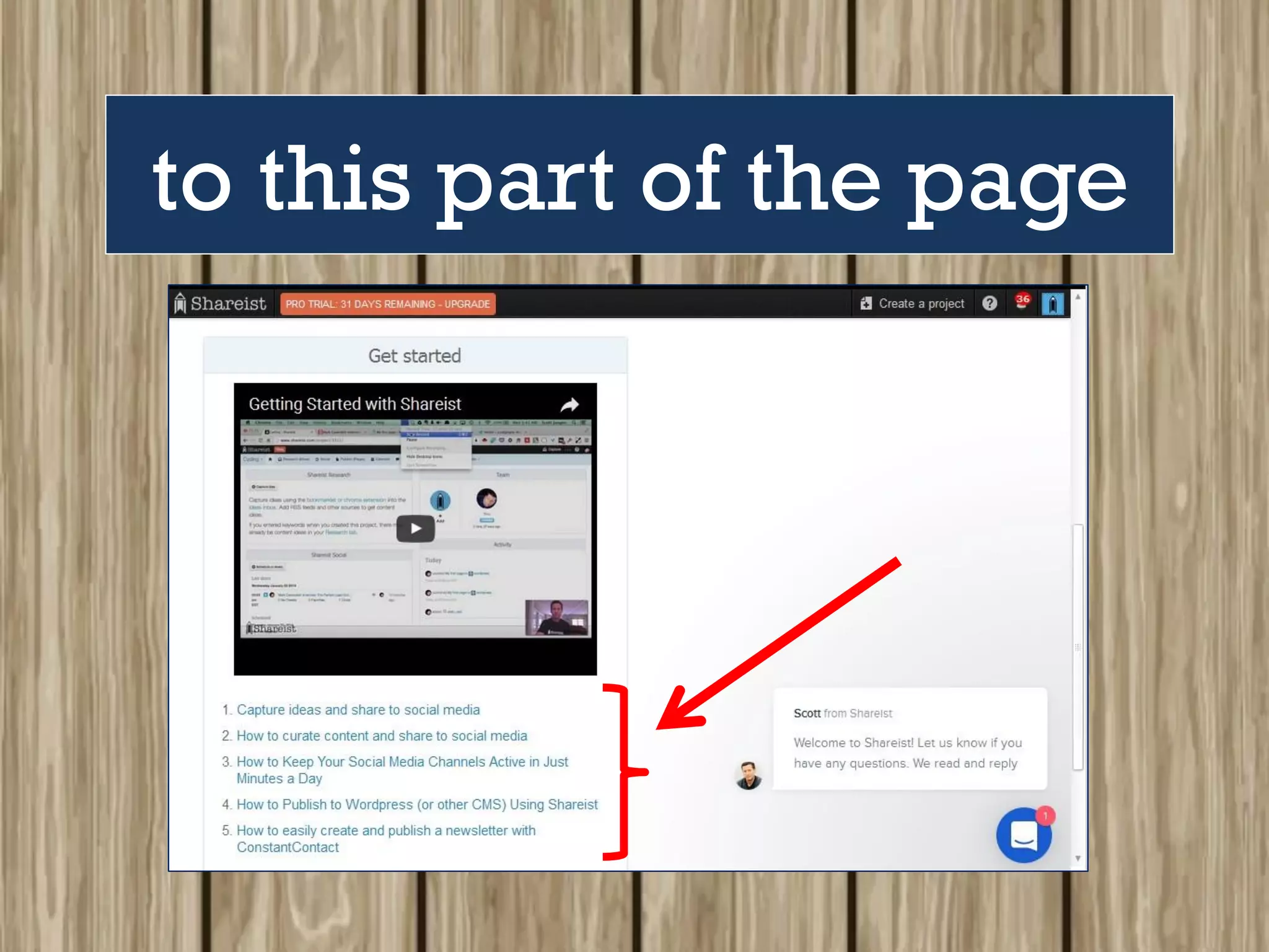 to this part of the page
 