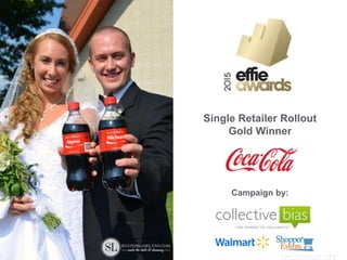 SHOPPER SOCIAL MEDIA
C O N F I D E N T I A L A N D
Single Retailer Rollout
Gold Winner
Campaign by:
 