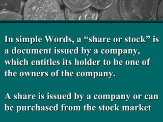 WHAT IS SHARE IN SIMPLE WORDS visual data 5