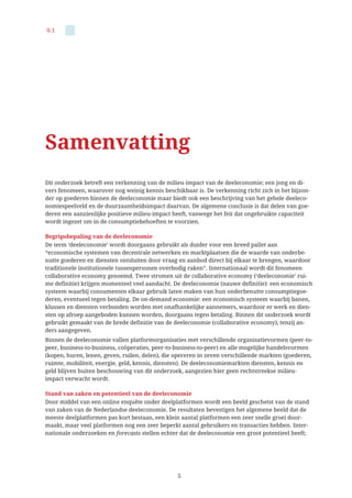 Sharenl Onderzoek Iov Ienm Milieu Impact En Kansen Deeleconomie