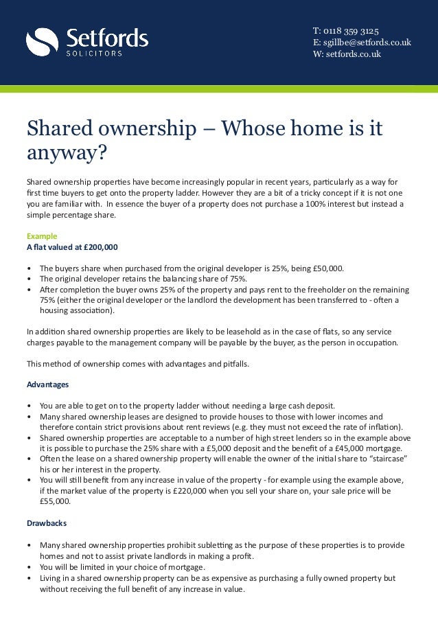 Shared ownership