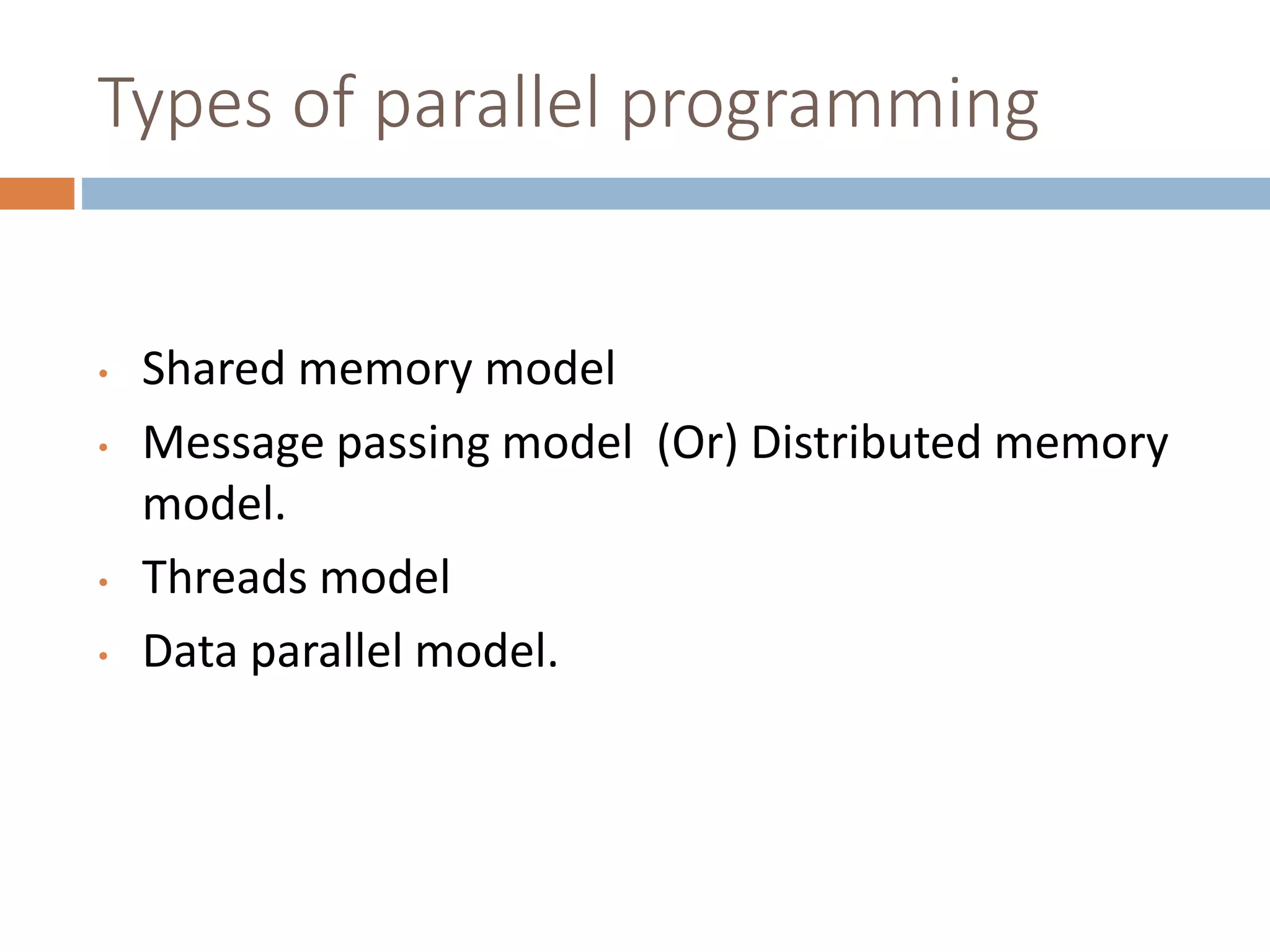 parallel programming models | PPT