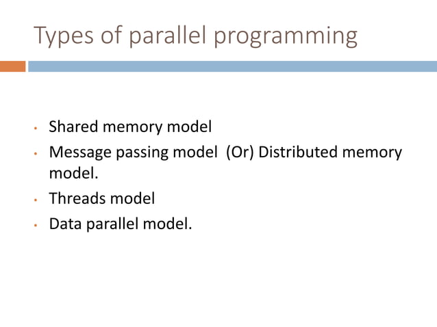 parallel programming models | PPT