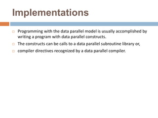 parallel programming models | PPT