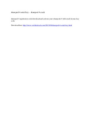 Sharepod keygen online Sharepod keygen online
