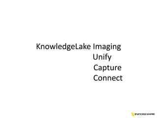 KnowledgeLake Imaging
Unify
Capture
Connect

 