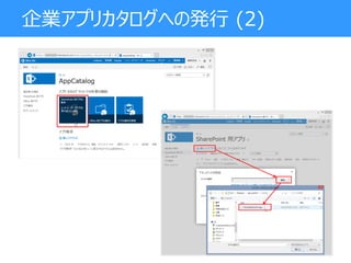 企業アプリカタログへの発行 (2)
 