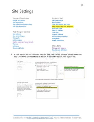 Sharepoint Administration Guide SharePoint 2013 Site Administration Guide | PDF