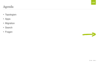© Unic - Seite 2
Agenda
• Topologien
• Apps
• Migration
• Search
• Fragen
 