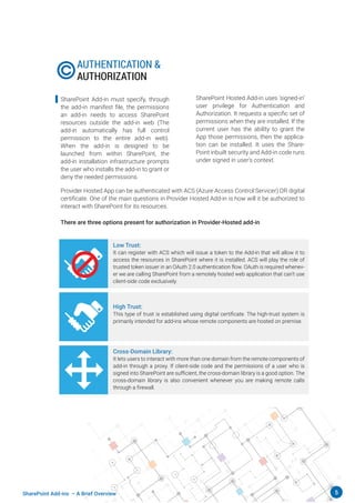 SharePoint Add-Ins - Brief Overview | PDF
