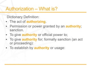 SharePoint Authentication and Authorization | PPTX