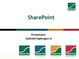 SharePoint Presentator  [email_address] 