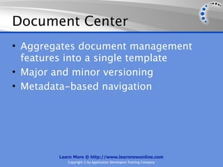 Document Center Examples SharePoint Document Management | KEY