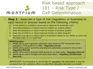 SharePoint for Pharma - A Risk-Based Validation Approach for Life ...