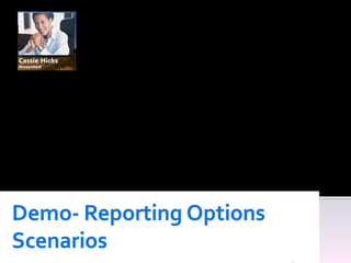 Pain Points Spends too much time following up on projects Desire :  A single place to place to get information  Know who’s working on what Solution : SharePoint as the presentation layer 