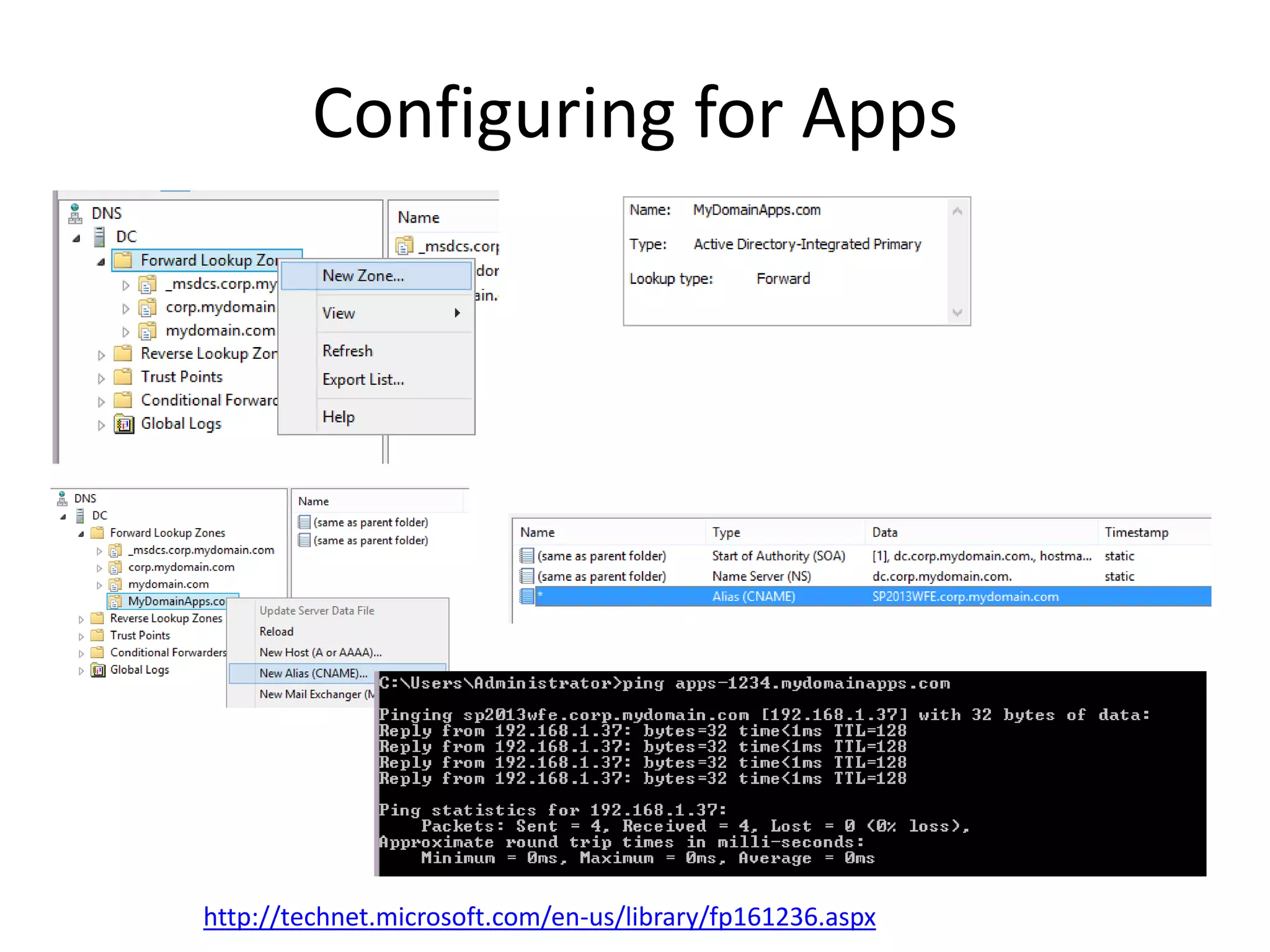 Configuring for Apps
http://technet.microsoft.com/en-us/library/fp161236.aspx
 