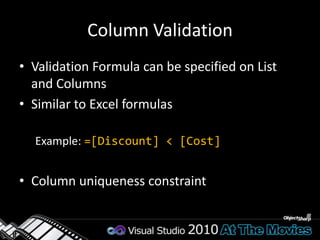 Large List SupportCheck query before executionIf Index is not used and number of scanned rows is greater than a limit then block queryIf number of Joins is greater than limit then block queryIf enabled on the Web Application, the developer can turn off throttling using:SPQuery.RequestThrottleOverride and SPSiteDataQuery.RequestThrottleOverride