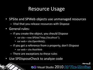 DEMOWorking with the Server Object Model