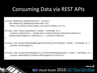 DEMOUsing the REST APIs