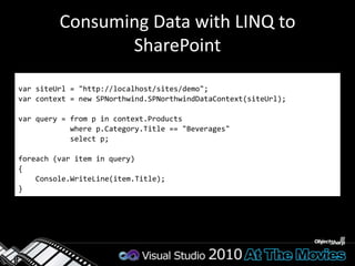DEMOLINQ to SharePoint