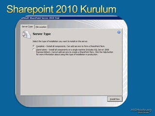 Sharepoint 2010 Sunumu | PPTX