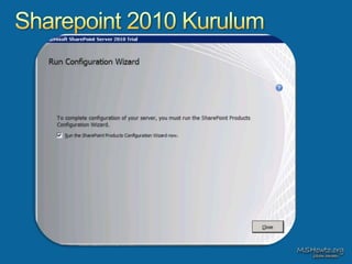 Sharepoint 2010 Sunumu | PPTX