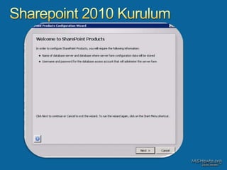 Sharepoint 2010 Sunumu | PPTX