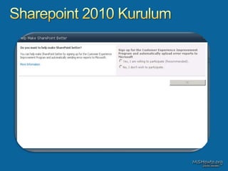 Sharepoint 2010 Sunumu | PPTX